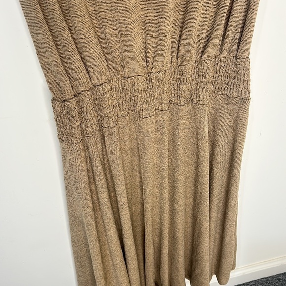 SOFT SURROUNDINGS Kerry Cowl Neck Sleeveless Knit Dress Tan Size Medium - Picture 11 of 16